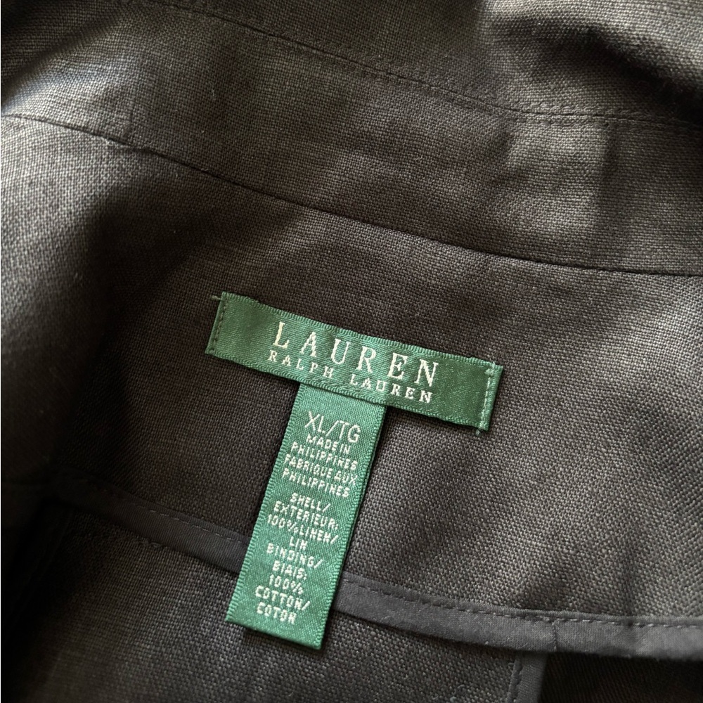 Vintage Ralph Lauren Linen Military Style Blazer - Picture 5 of 8